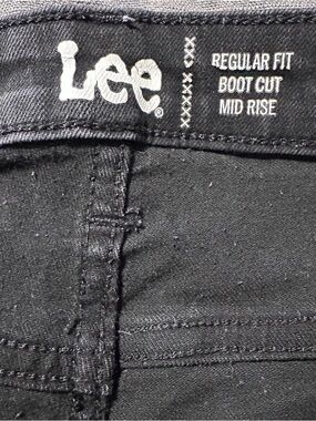 Lee Women’s Black Bootcut Jeans - Regular Fit Mid Rise